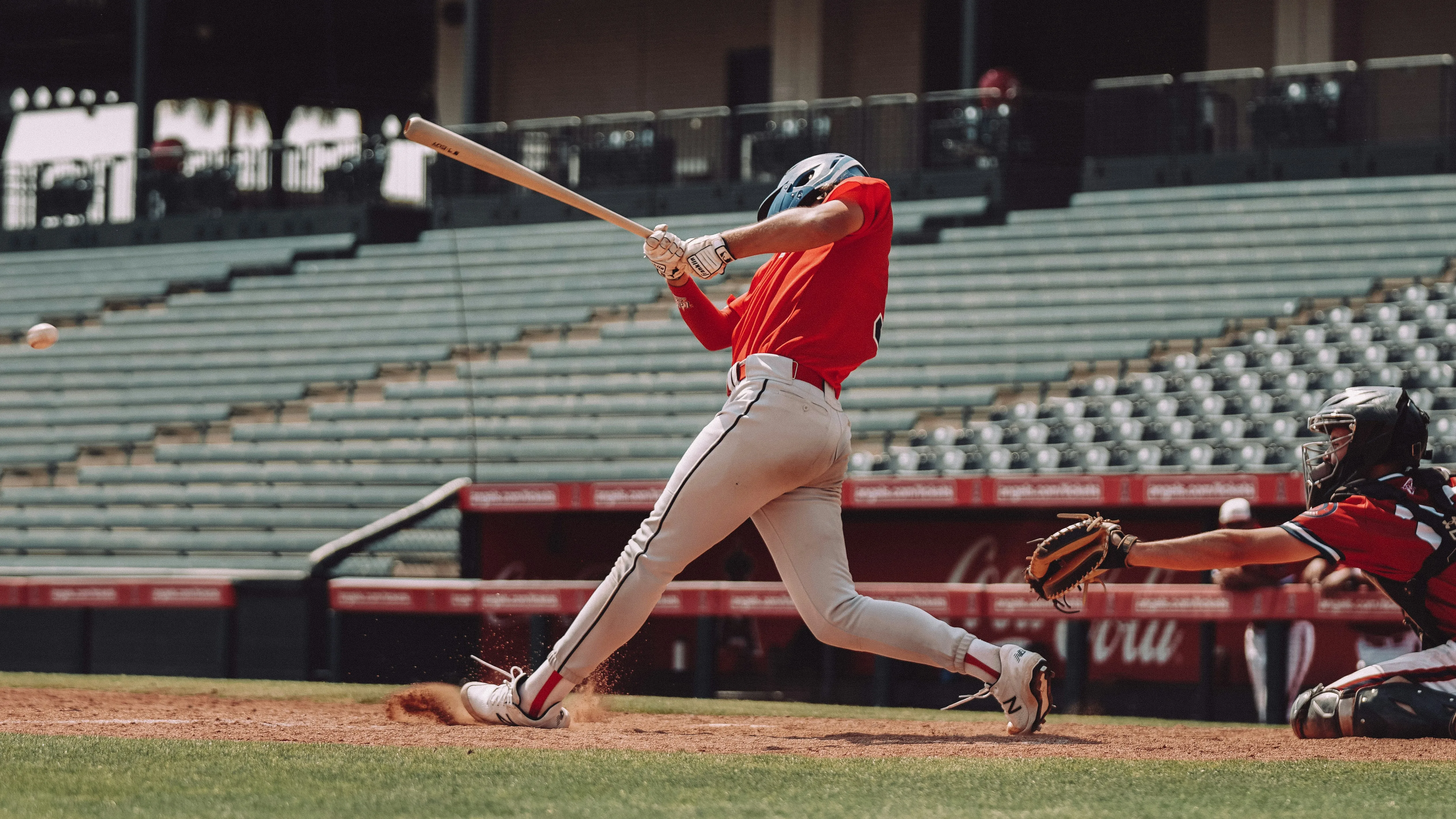 Spring training baseball — small ballparks, big league players