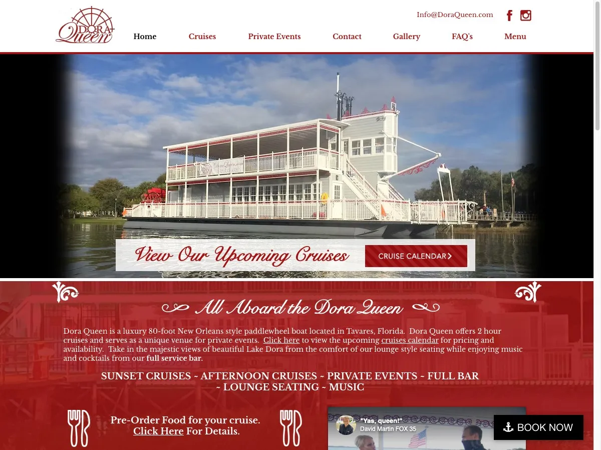 Dora Queen Paddlewheel Cruises